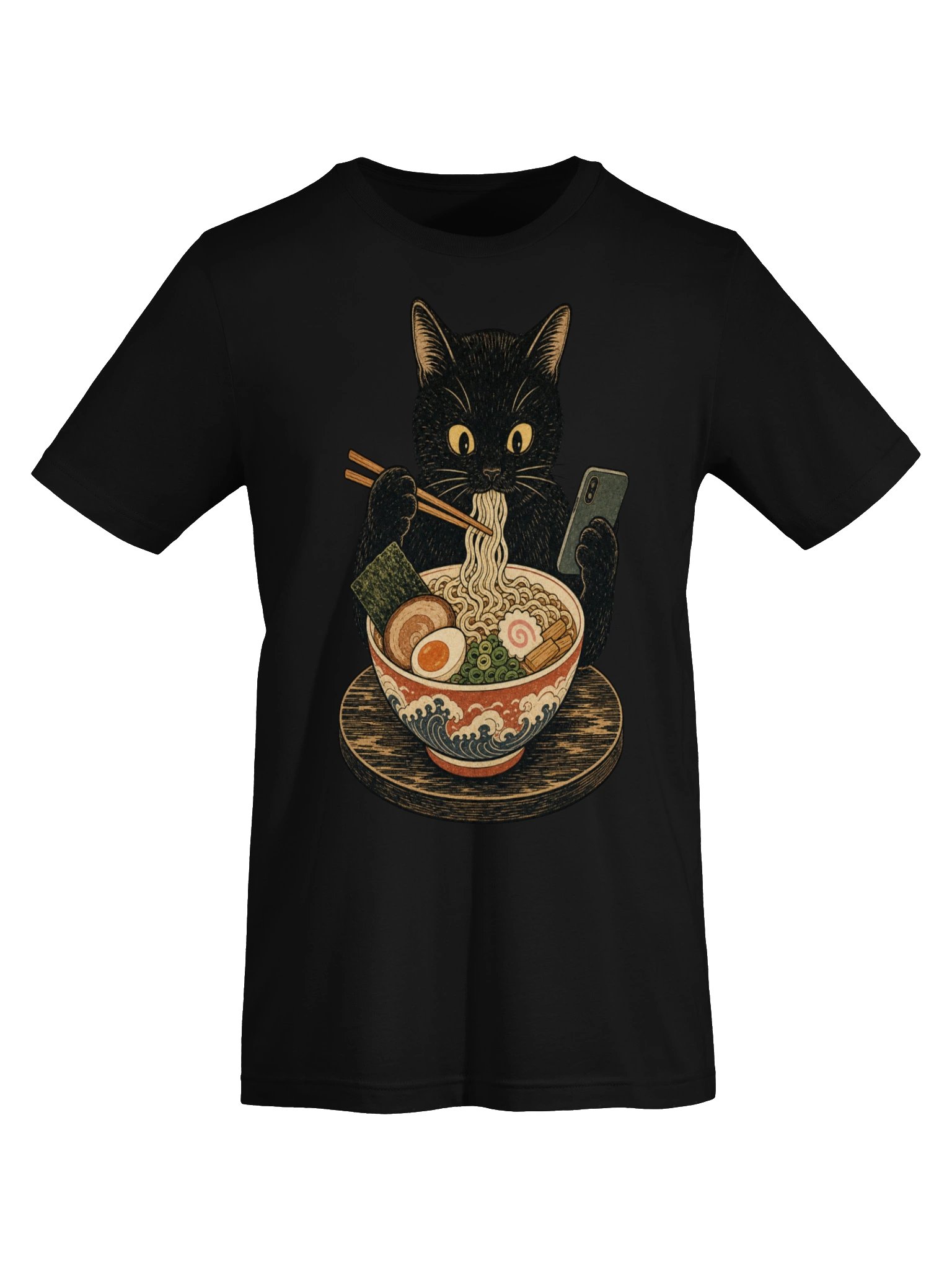 Funny Cat Ramen T-Shirt - Cute Cat Lover Gift product image (25)