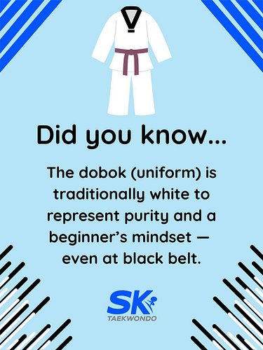 The same meaning is often attributed to white belts too - a beginner's mindset!