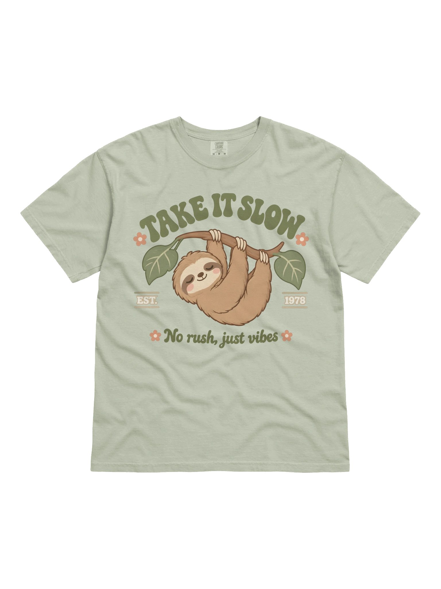 Take It Slow Sloth Graphic Tee product image (1)