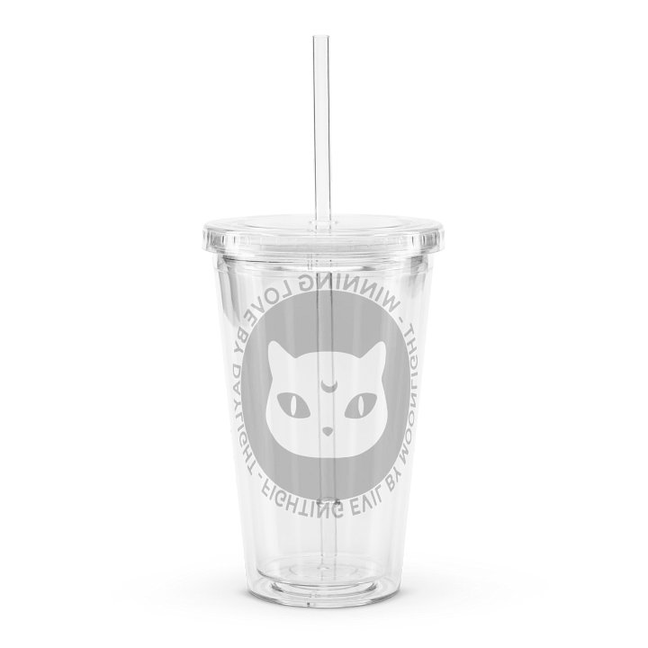 Fighting Evil By Moonlight - Clear Plastic Tumbler product image (2)