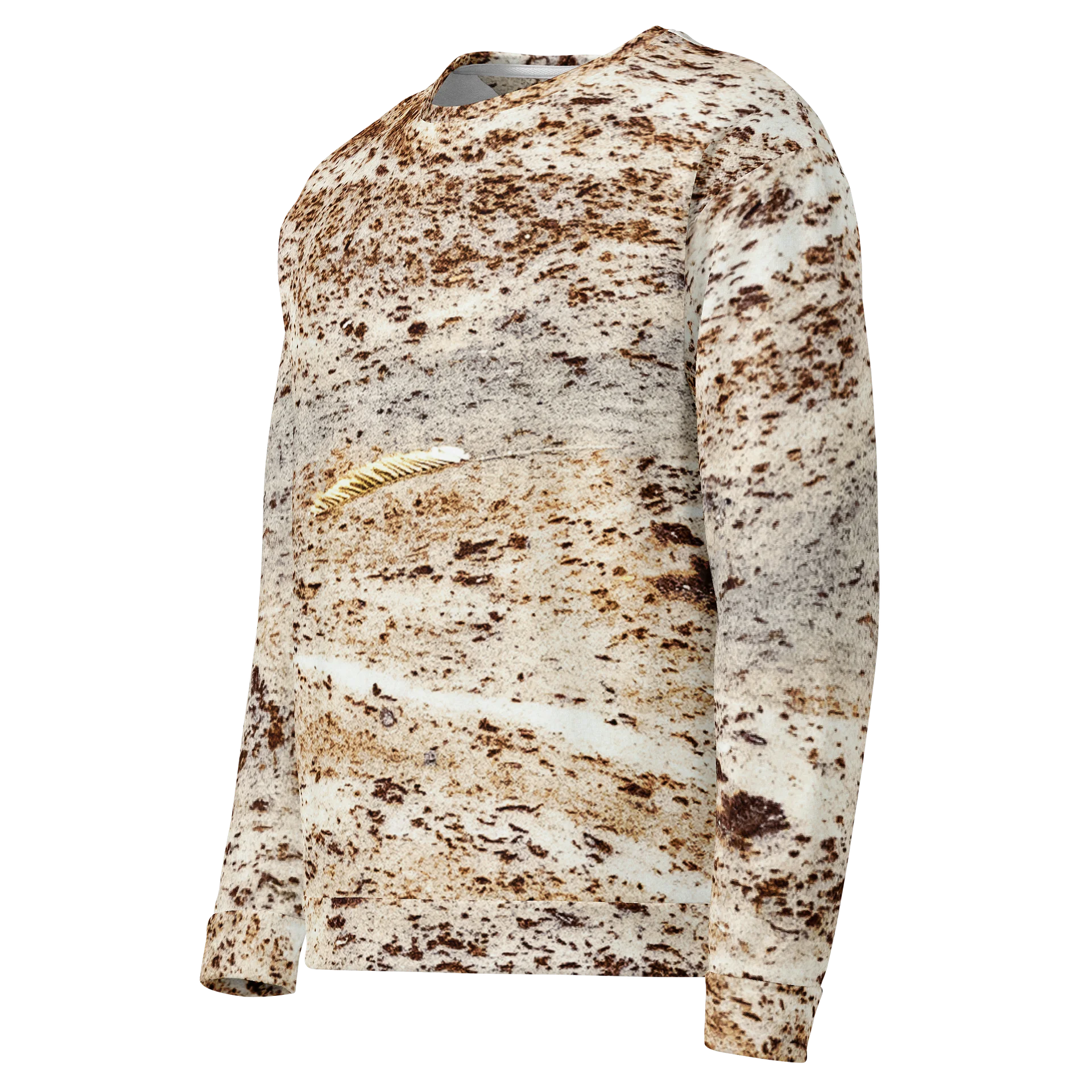 Espresso Swirl Unisex All-Over Print Recycled Rich Mocha Sweatshirt product image (3)