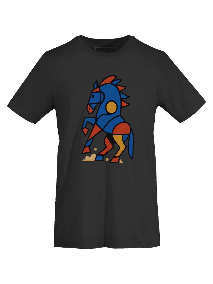 HOOFBEAT – Cubist Stallion Tee - by M-Art and Design product image (1)