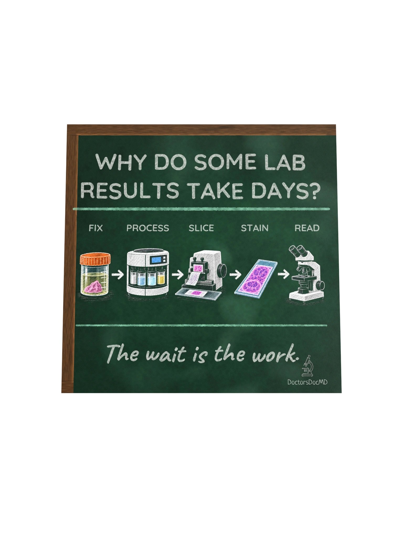 DoctorsDocMD - Why Lab Results Take Days Poster product image (4)