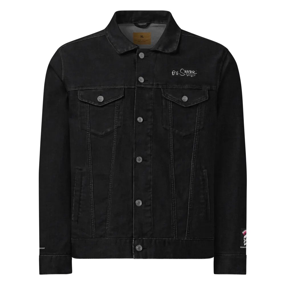 Classic Black Denim Jacket — by OGSkater product image (2)