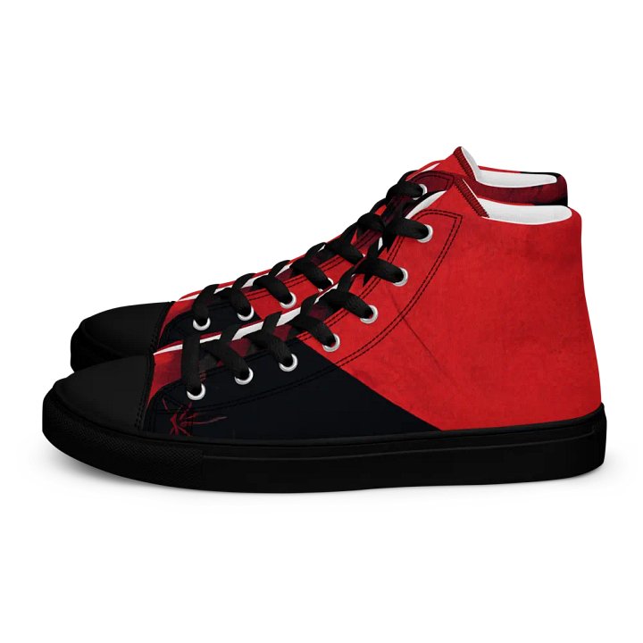 Crimson Gaze Men's canvas High Top Shoes product image (1)