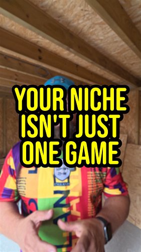I used to think my niche had to be one game.

I was wrong.

A game can bring people in, but your personality, stories and com...