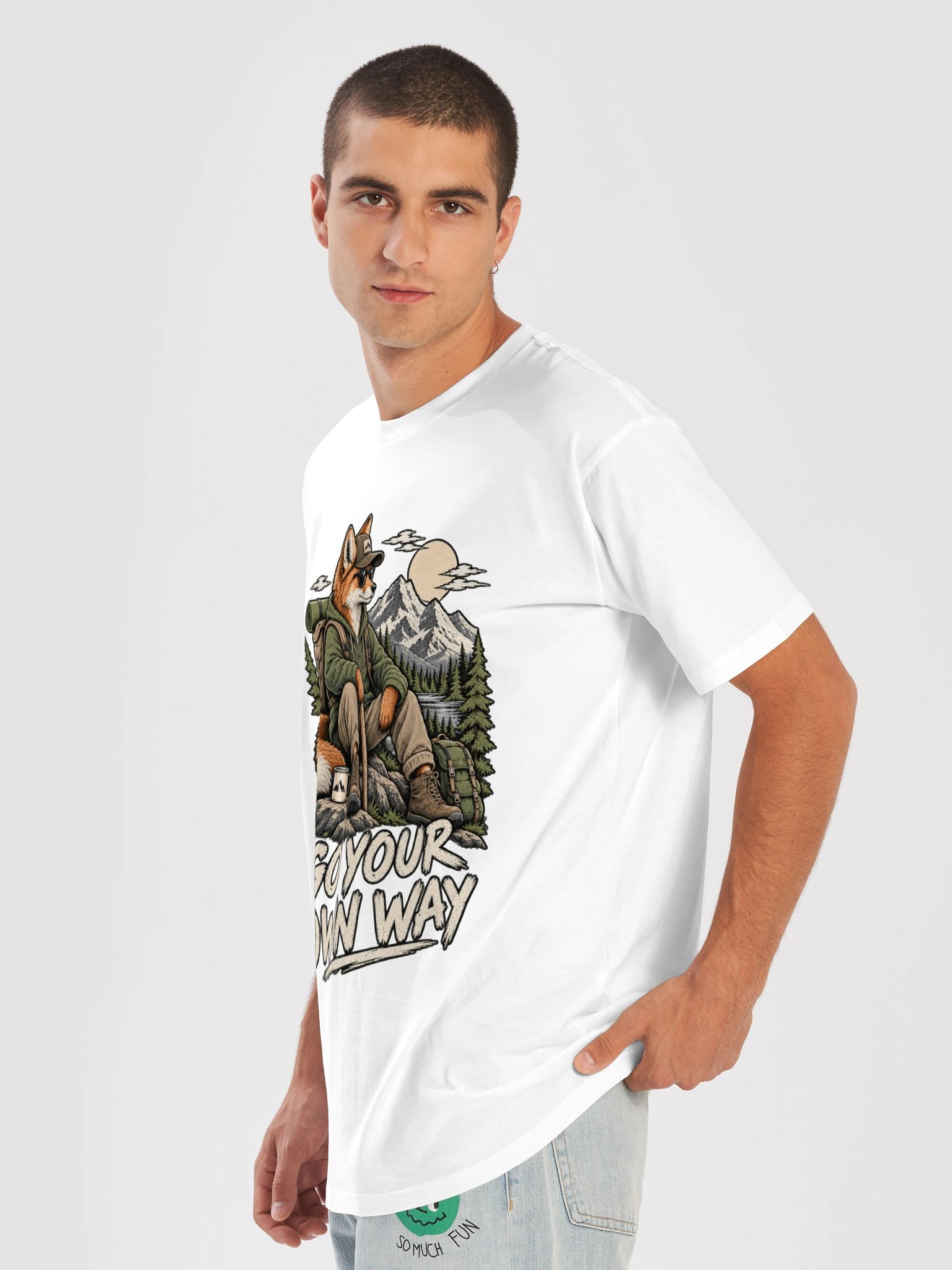 Go Your Own Way – Vintage Fox Adventure T-Shirt product image (35)