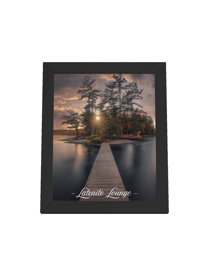Latenite Lounge — Island Dock Sunset Framed Poster product image (2)