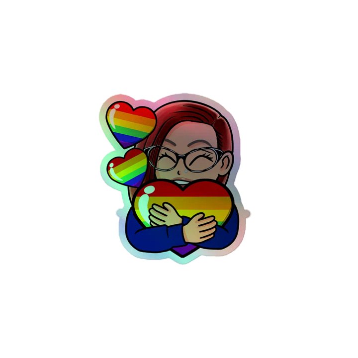 Mom Hugs Holo Sticker! product image (1)