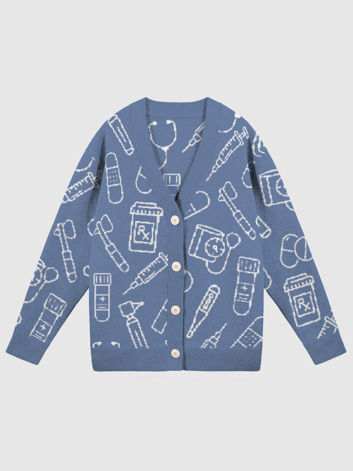 clinic cardigan (blue) | Paging Dr. Fran