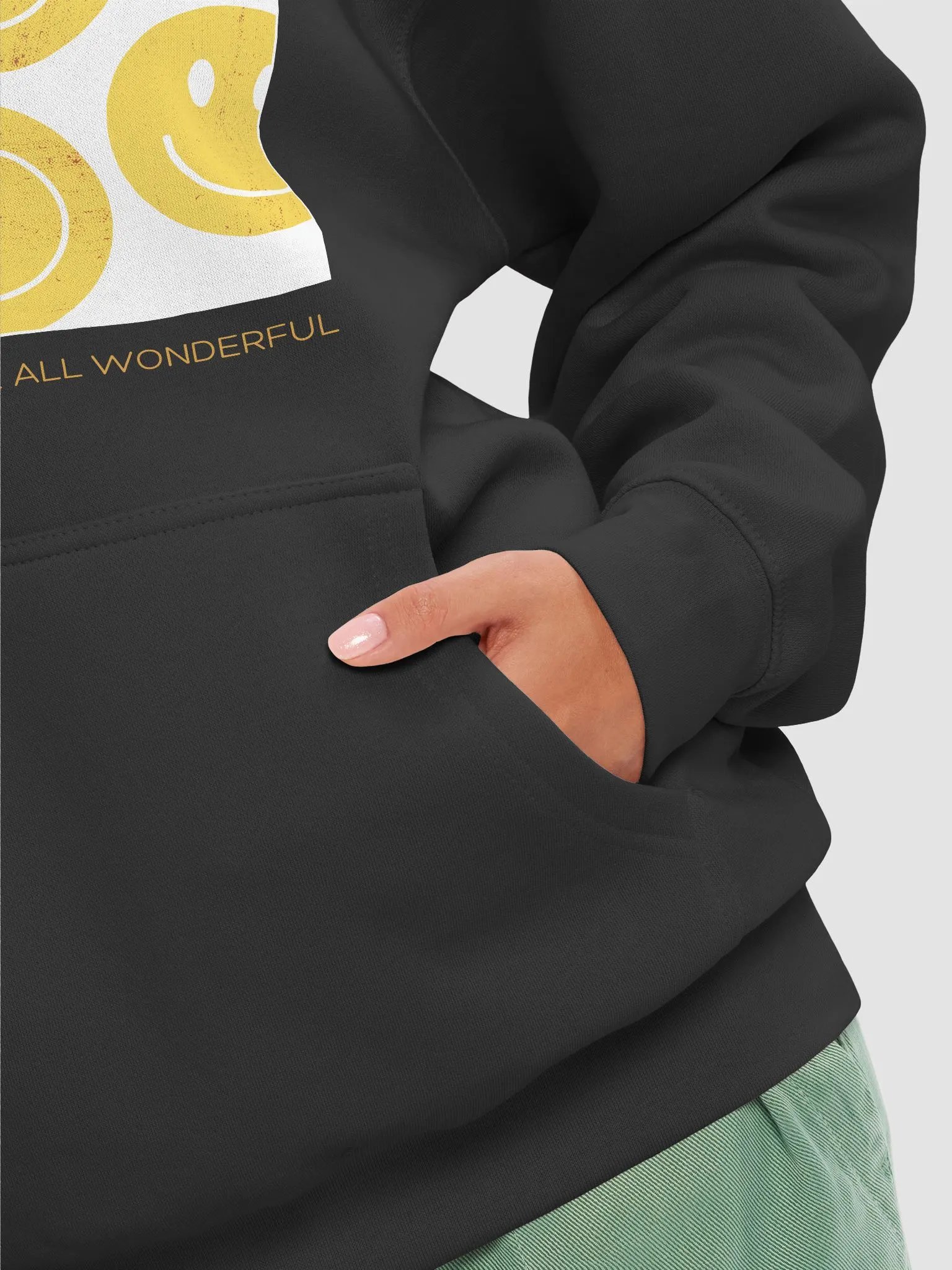 Distressed Smiley Faces Premium Hoodie product image (8)