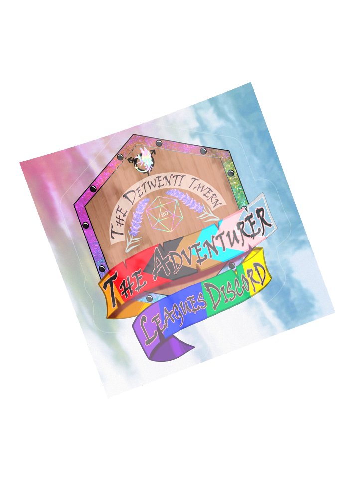 Pride Detwenti Shield Holographic Sticker product image (1)