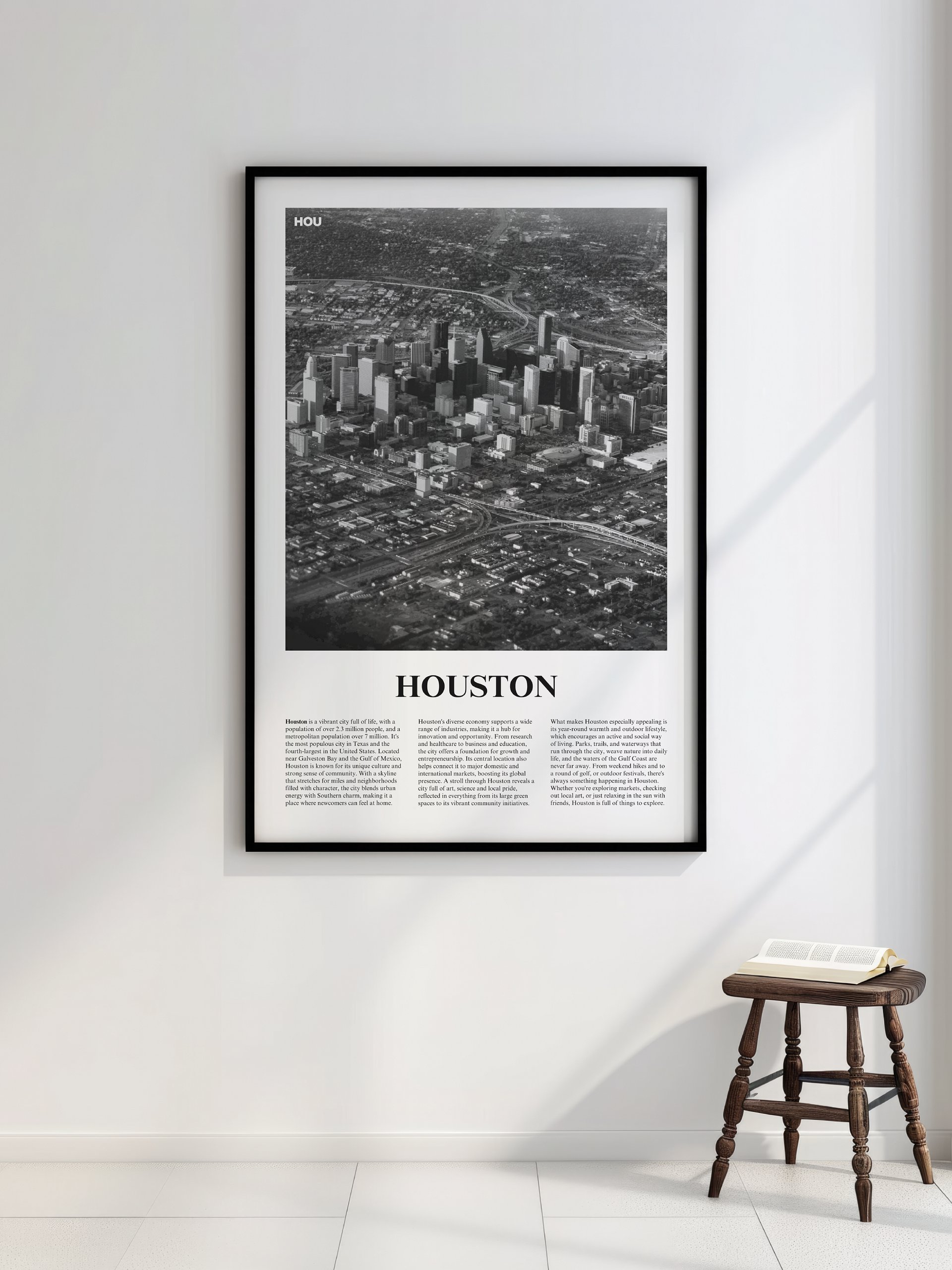 Houston 01 Newspaper Poster product image (2)