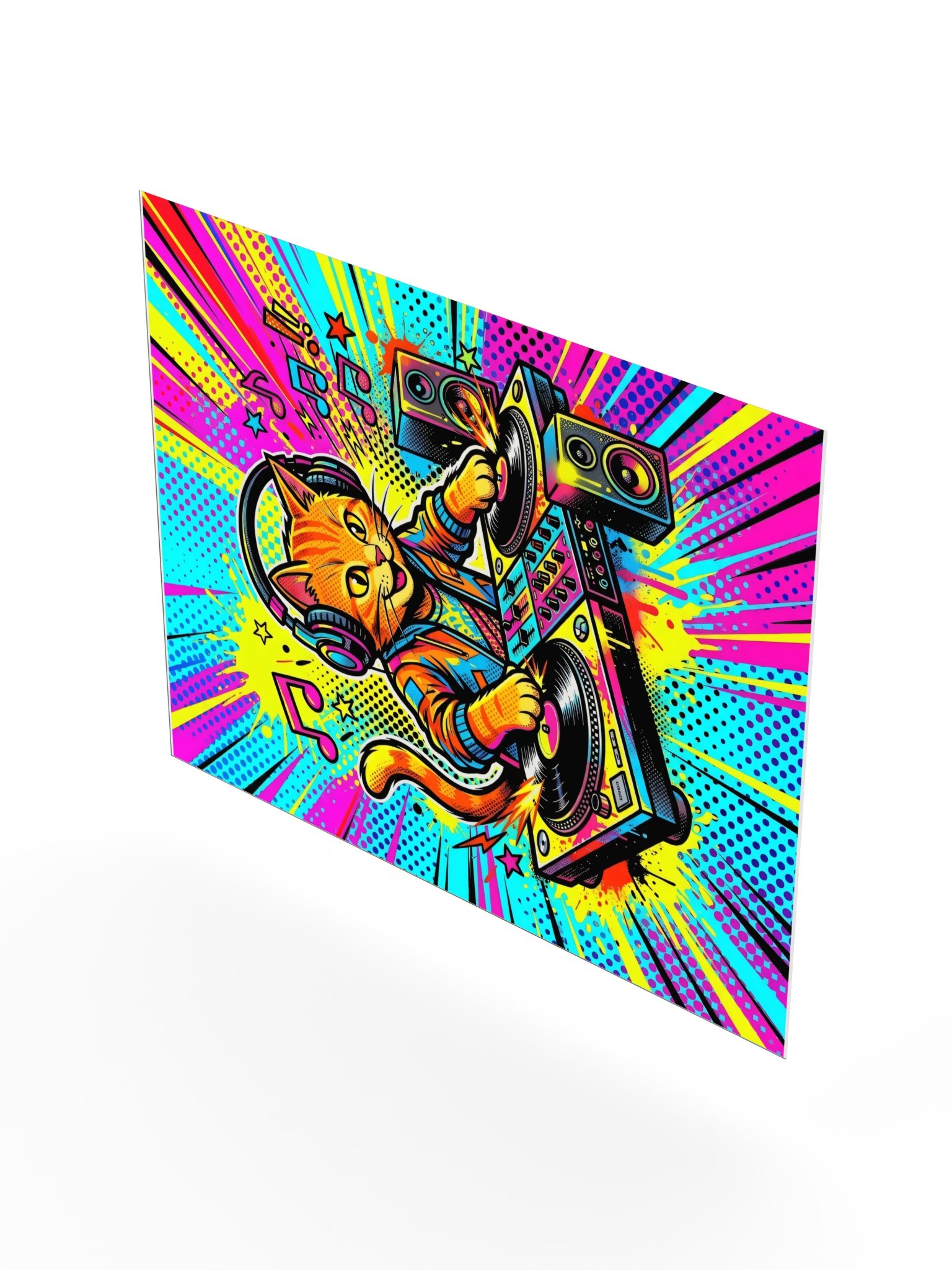 DJ Orange Cat Poster product image (22)