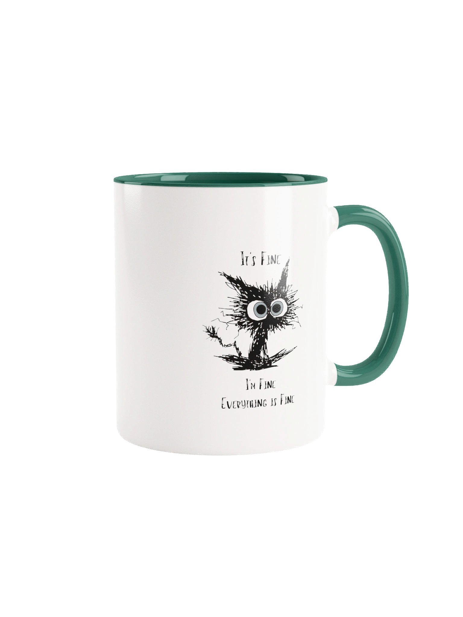 I'm Fine Funny Cat Mug product image (1)