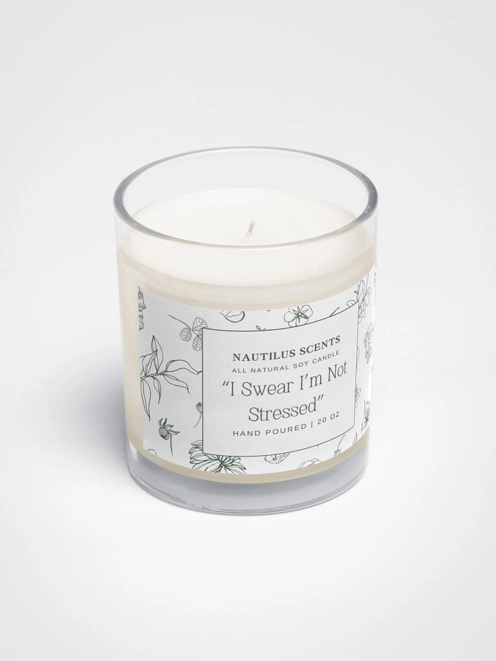 I Swear I'm Not Stressed Soy Candle product image (2)