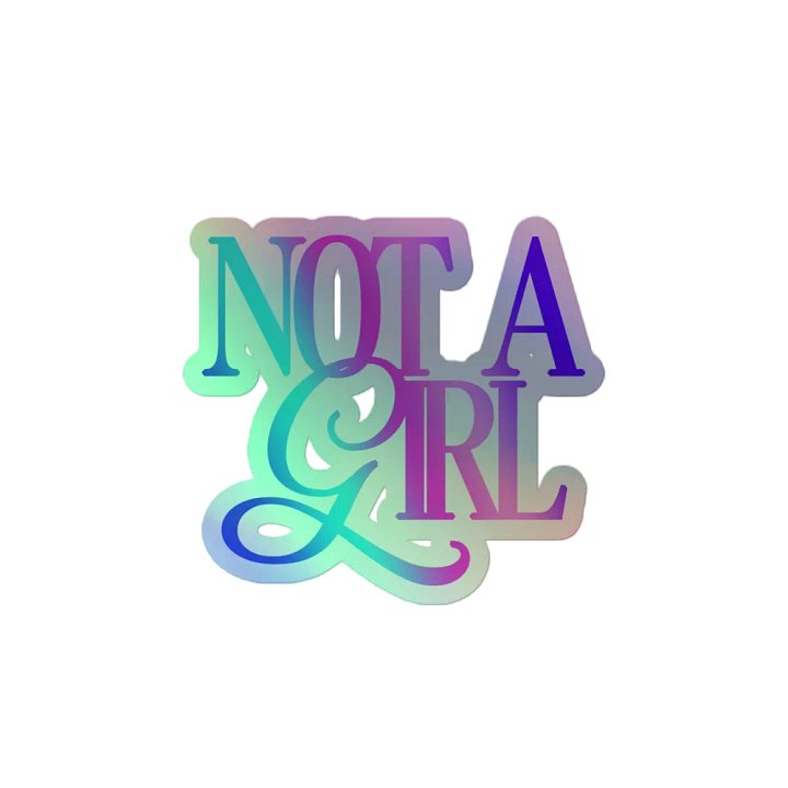 Not A Girl - Holo Sticker product image (2)
