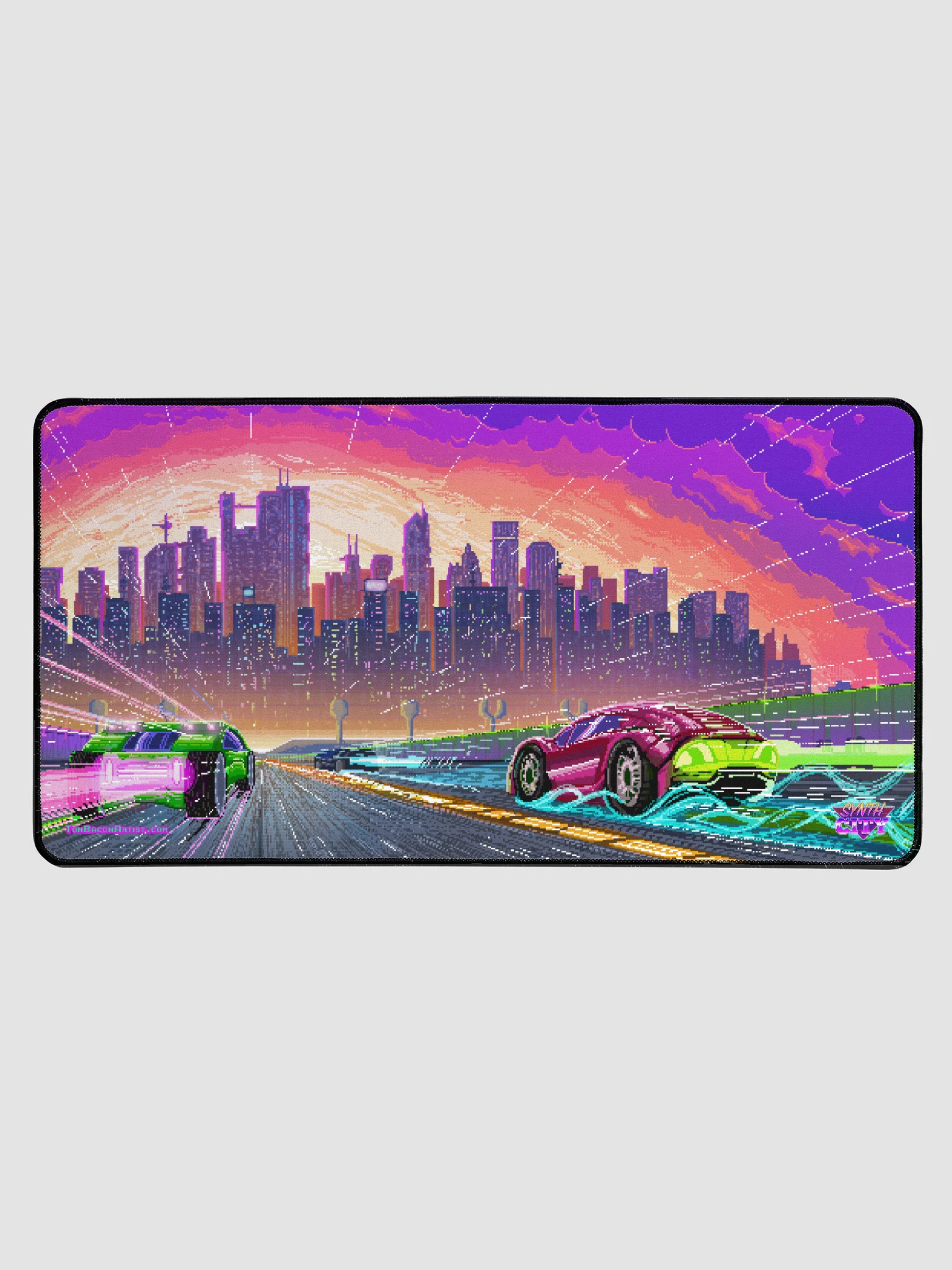 Synth City Super Drive - Deskmat product image (1)