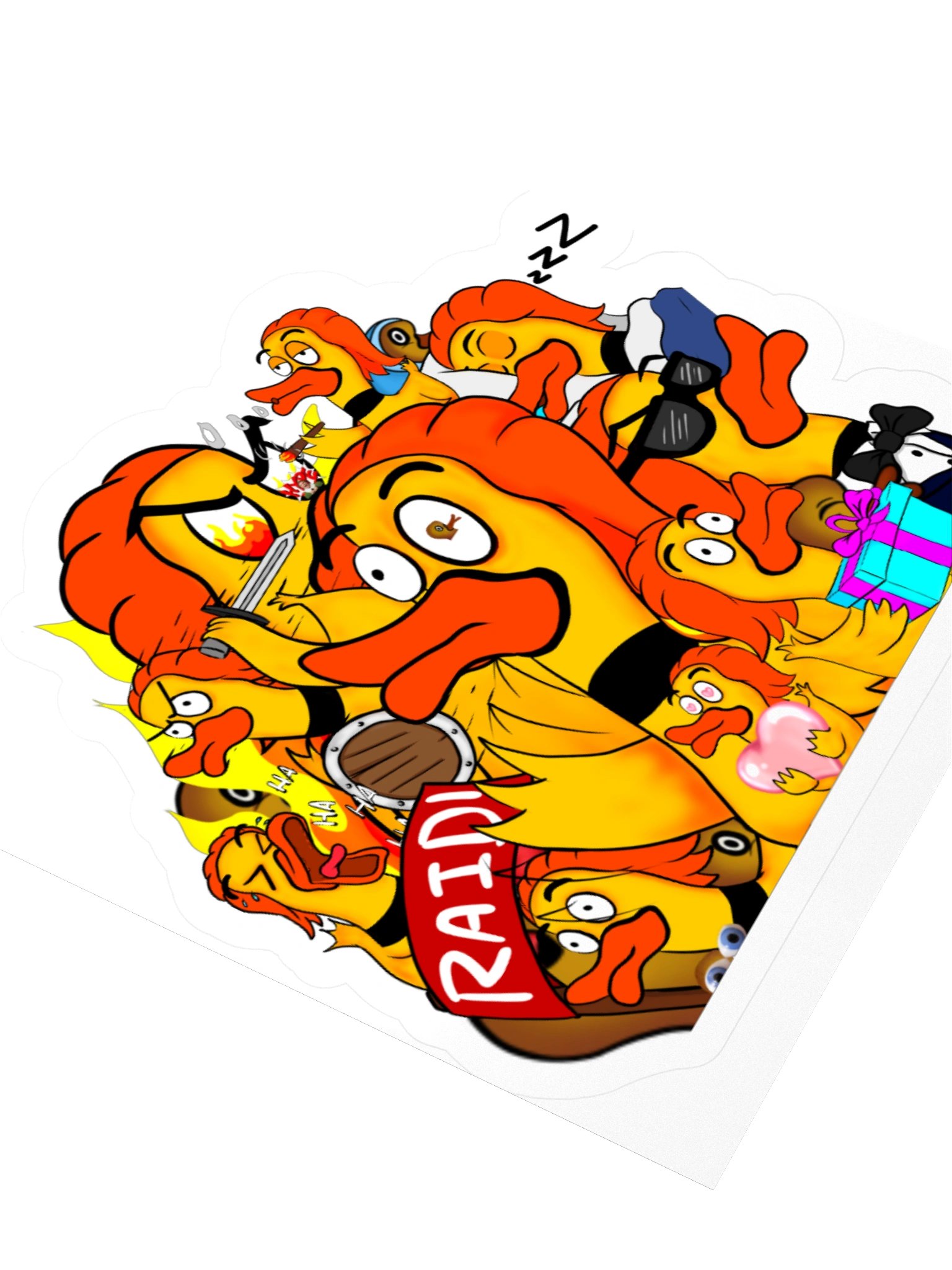 Emote Collage Kiss Cut Stickers product image (7)