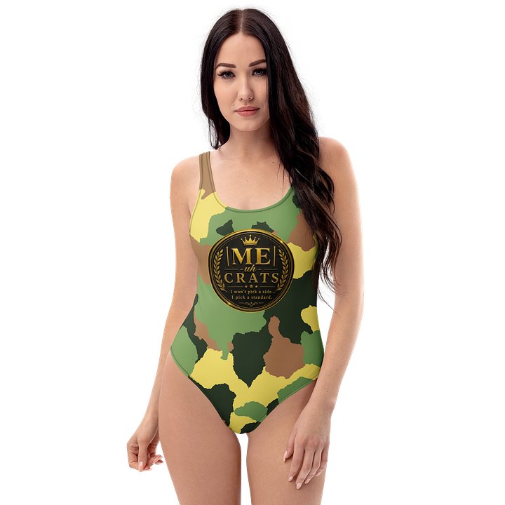 |ME| -uh- CRATS Gold Signature Camo Swimsuit 🖤🌿✨ product image (1)