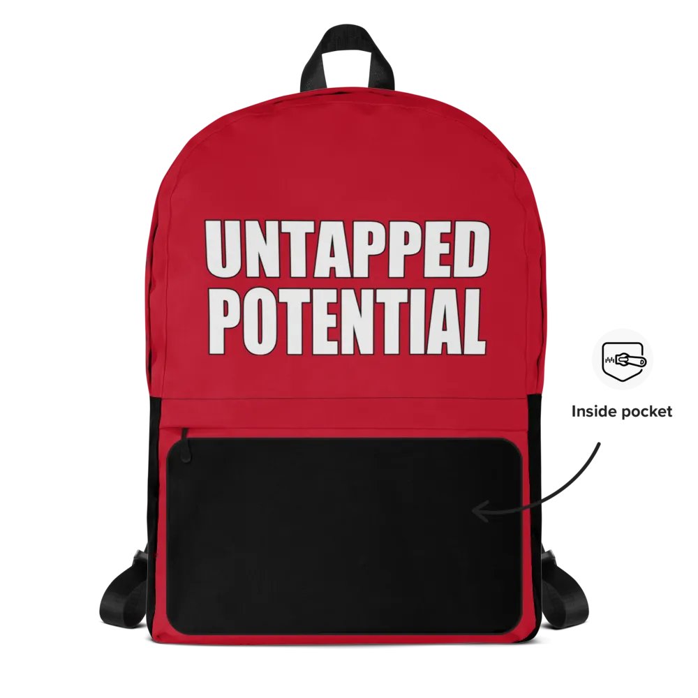 Untapped Potential Red Large Print Back Pack product image (3)