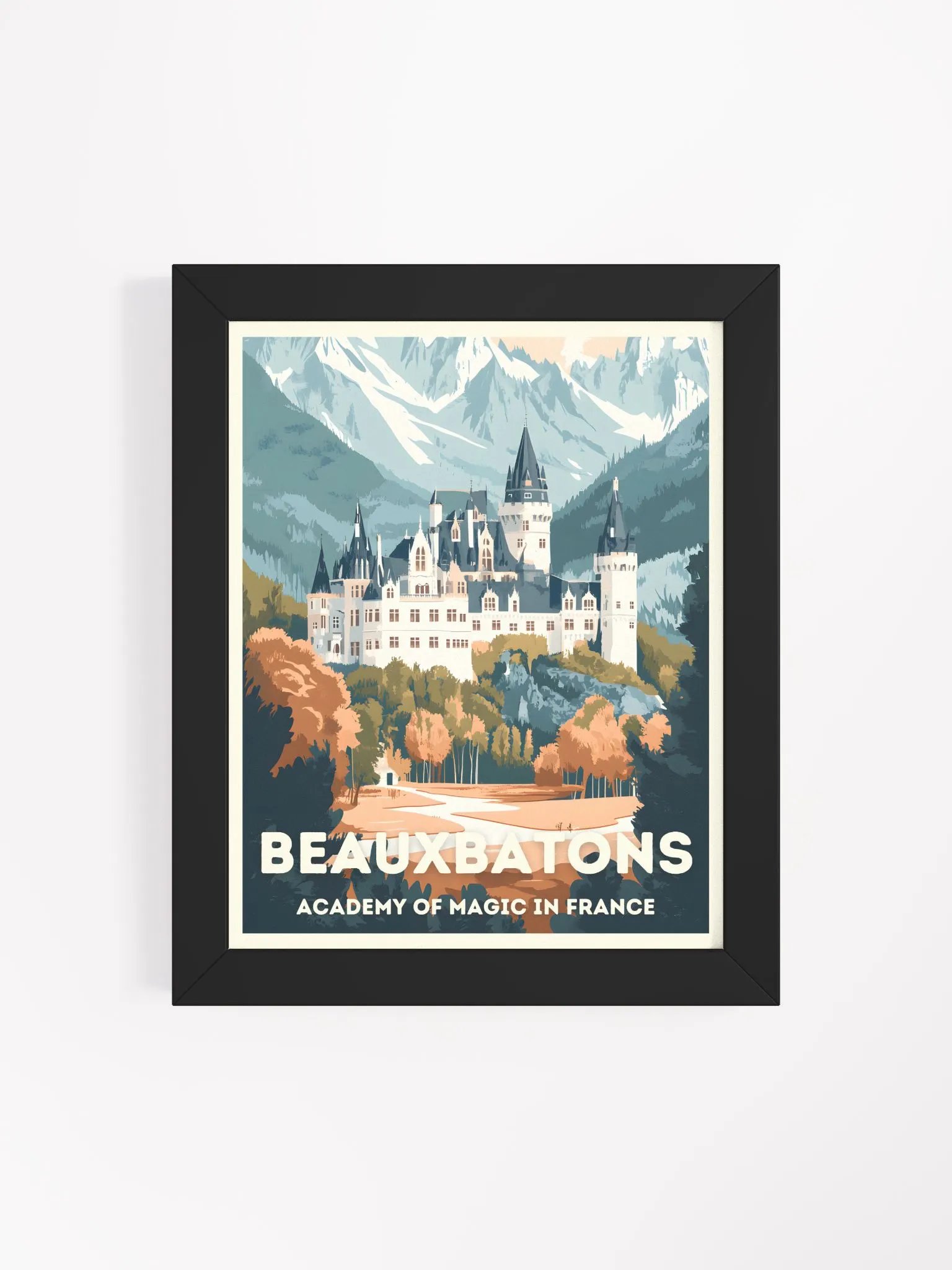 France Magical School Vintage Travel Poster product image (4)