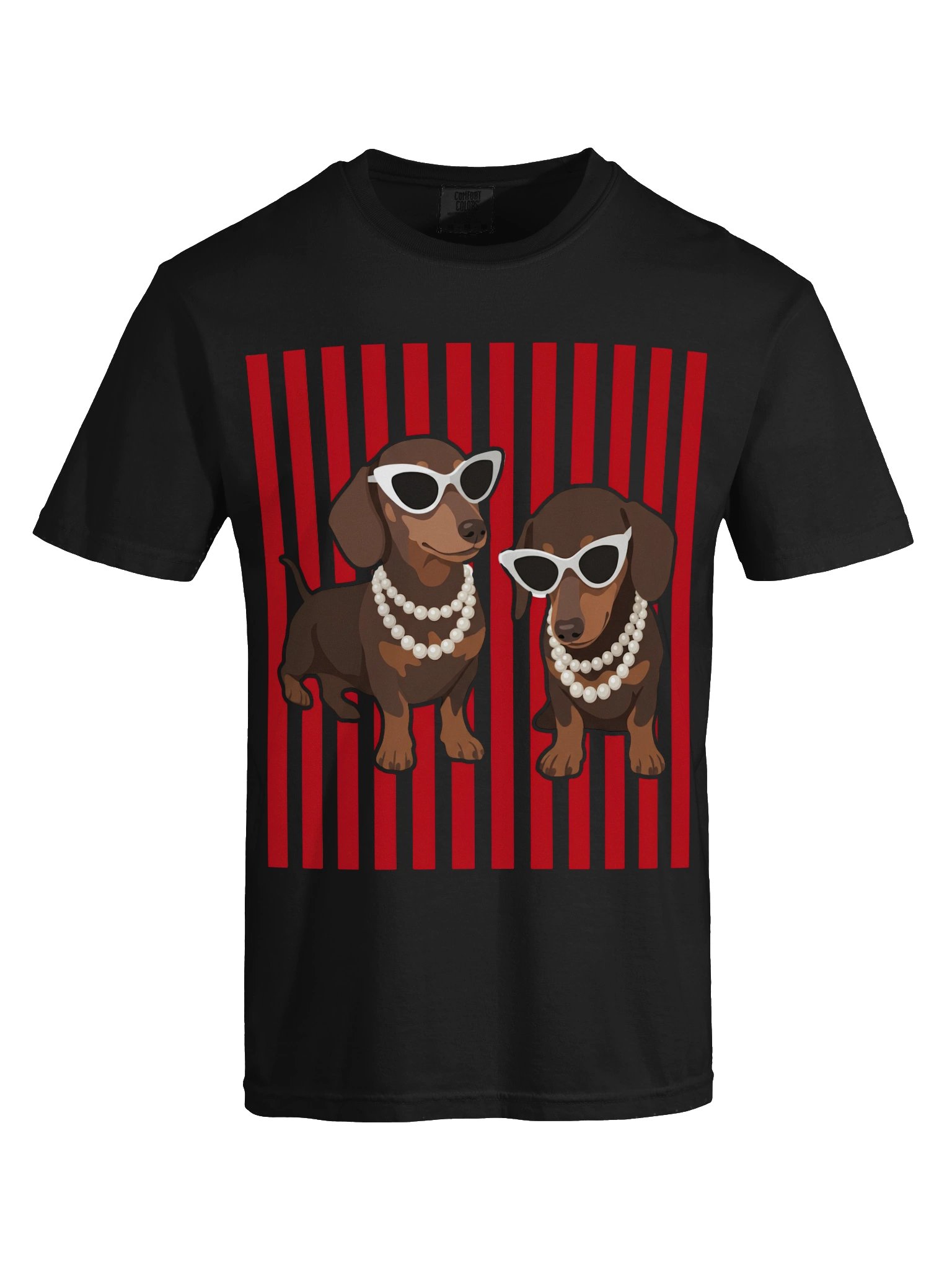 Pearls & Shades Dachshund Tee product image (5)