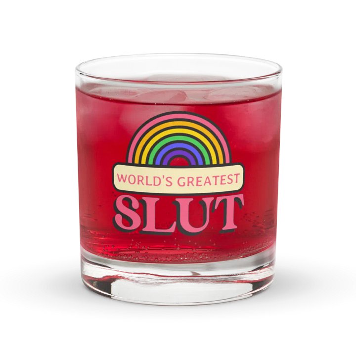 World's Greatest Slut rocks glass product image (1)