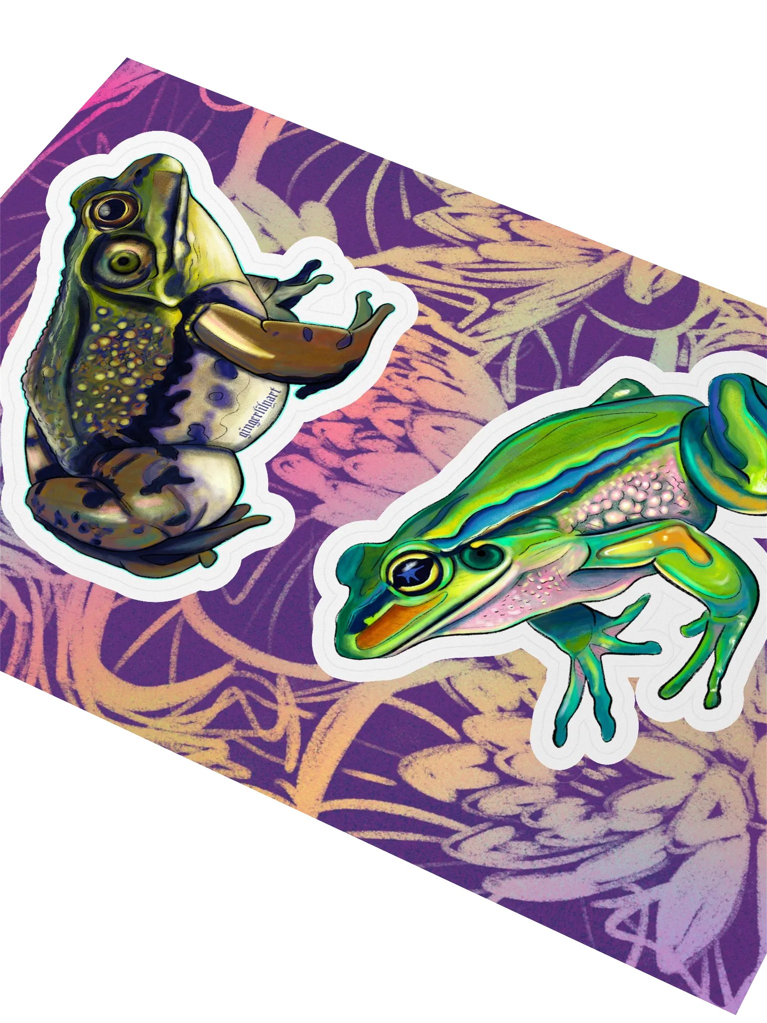 frog sticker duo product image (2)