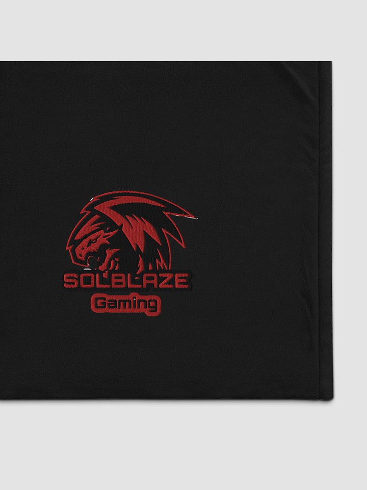 [SolblazeGaming] Port Authority Embroidered Premium Sherpa Blanket Port Authority BP40 product image (1)