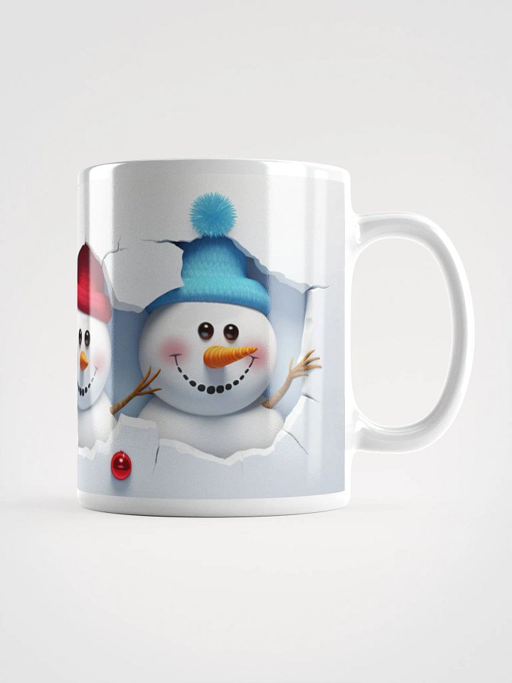 "Jolly Snowmen Crew" 3D Christmas Mug product image (1)