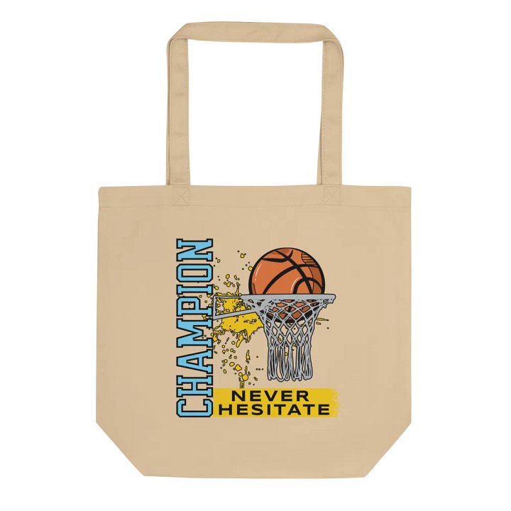 Champion Never Hesitate Basketball Splatter Tote Bag product image (1)