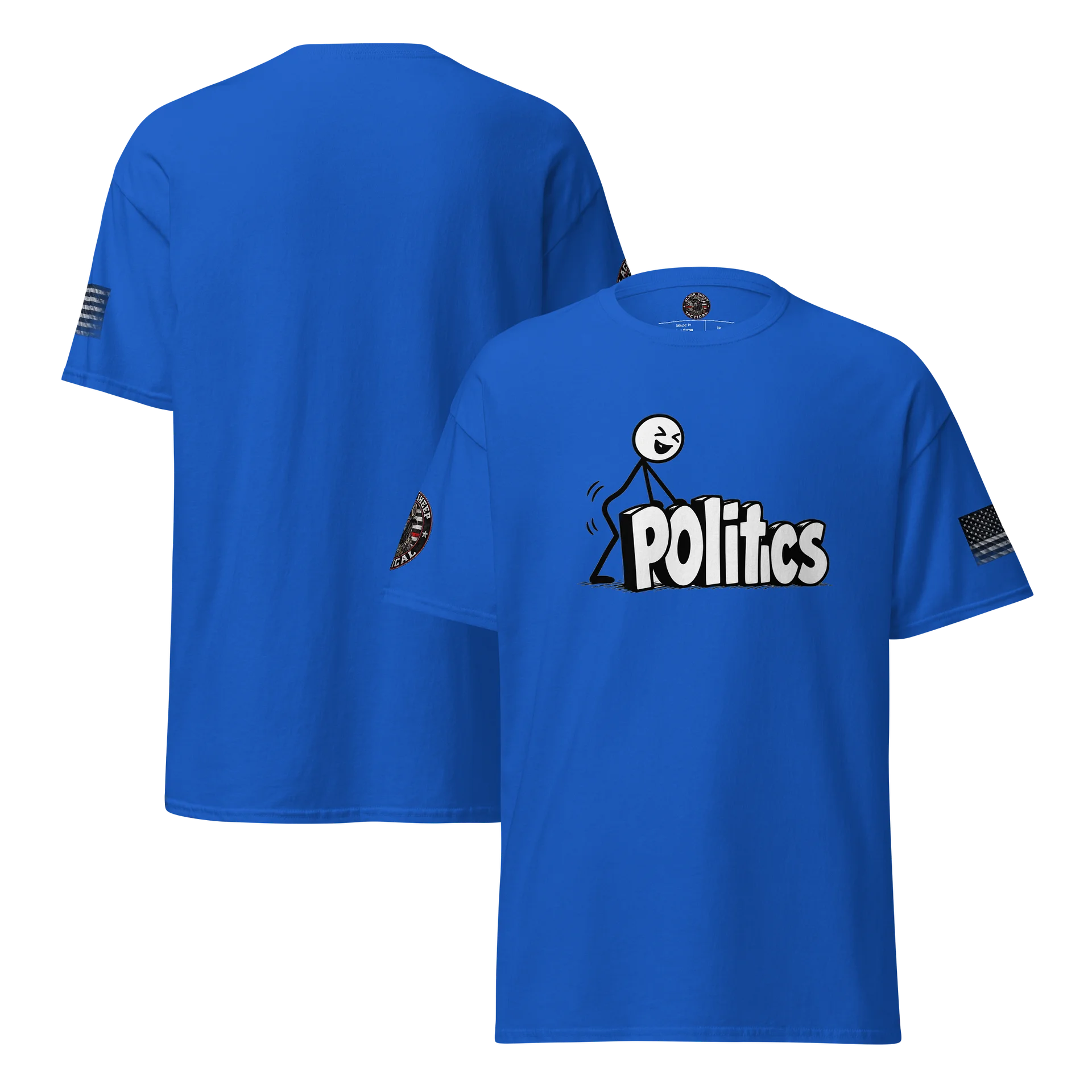 Black Unisex Soft Style Politics shirt product image (3)
