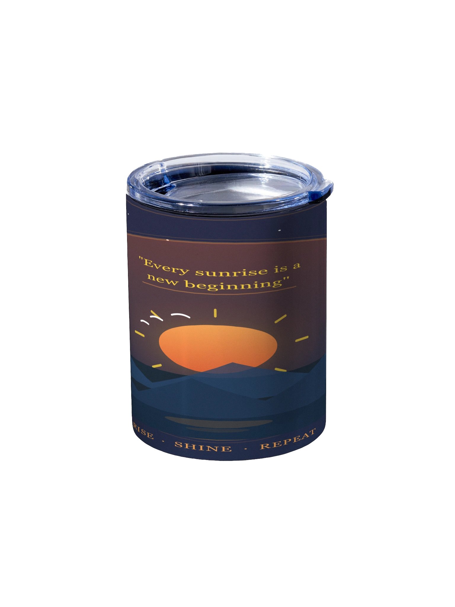 Sunrise Inspiration 10oz Stainless Steel Tumbler – New Beginning product image (2)