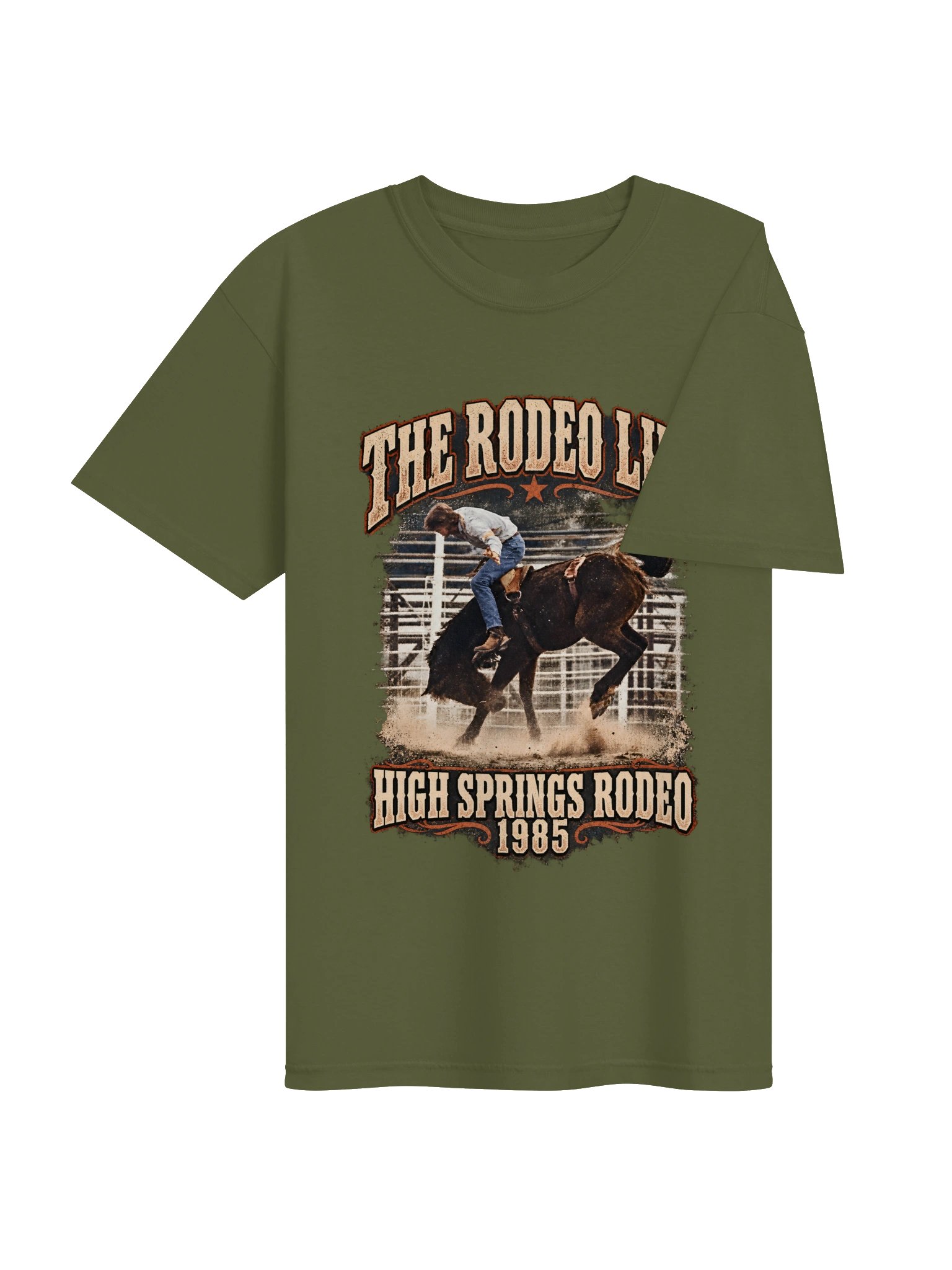 Vintage Bronc Riding Shirt — High Springs Rodeo 1985 | Broken Arena™ product image (5)
