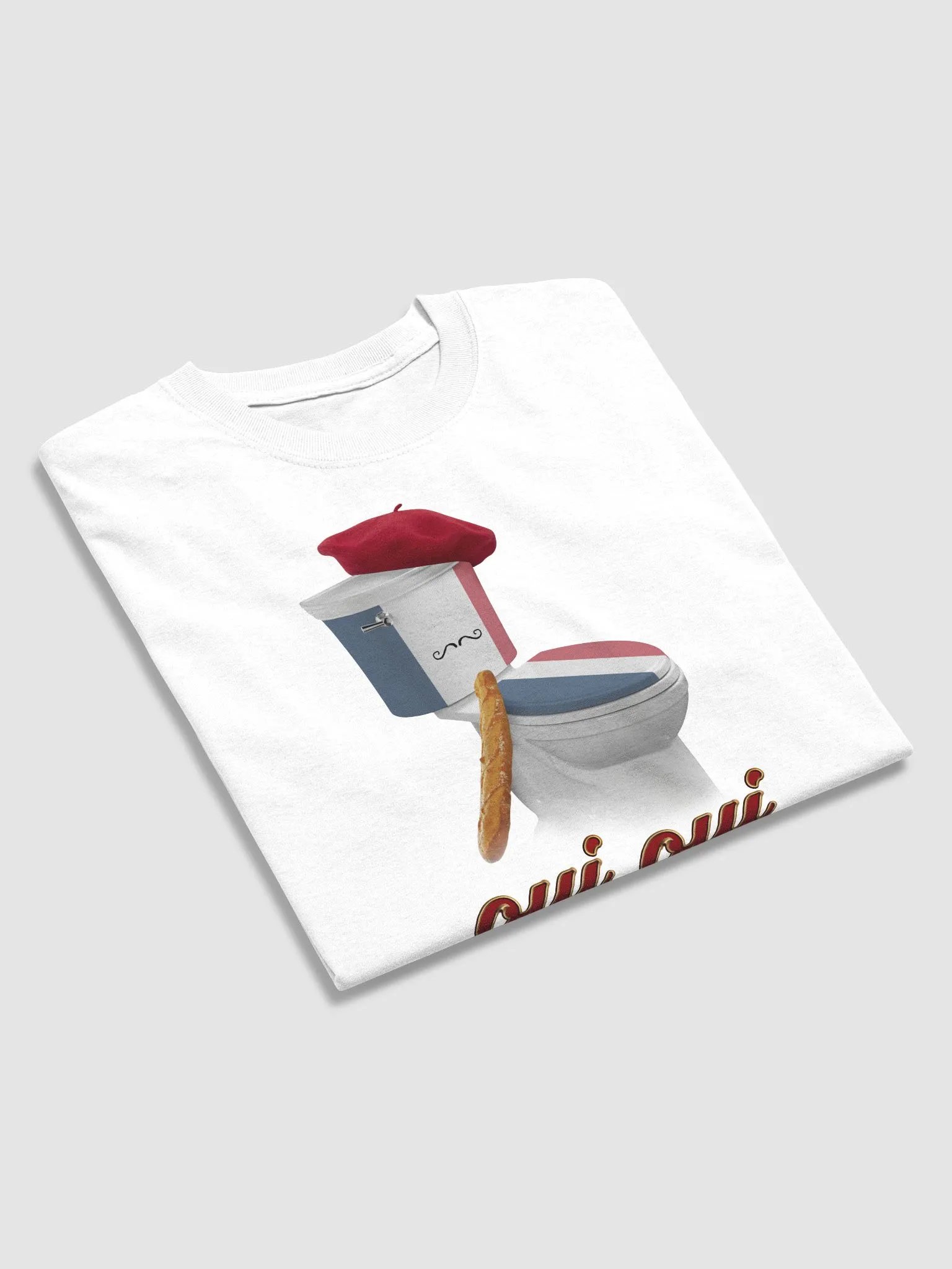 Oui Oui Poo Poo French toilet T-shirt product image (4)