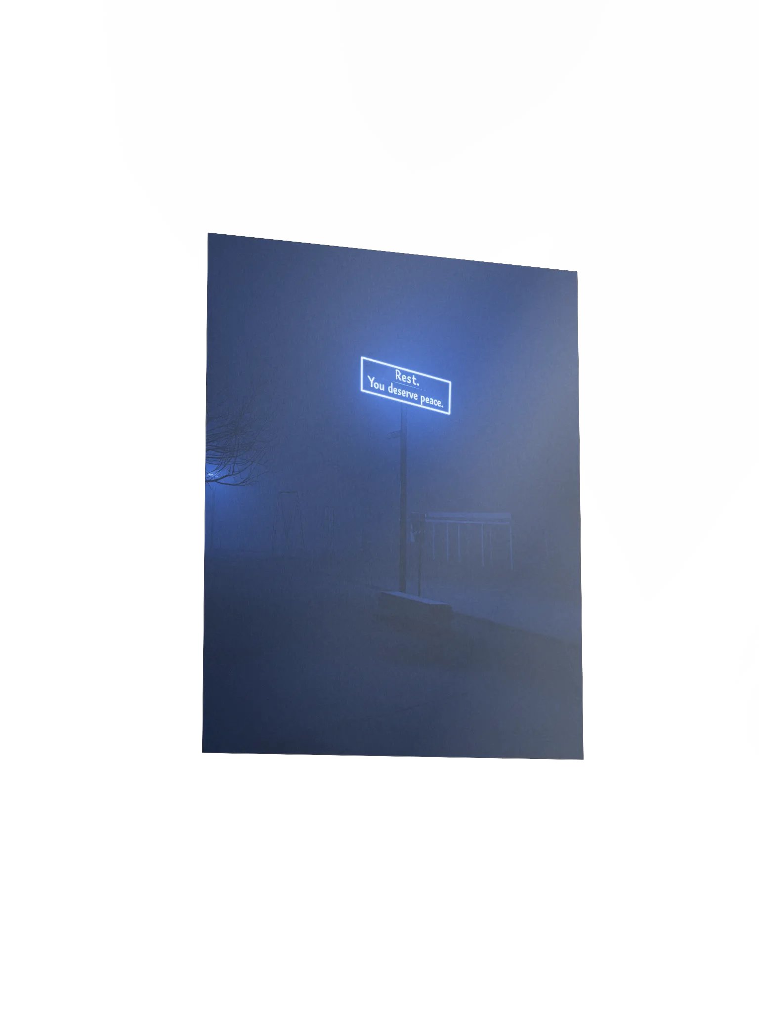 "Rest, you deserve peace" Matte Poster product image (3)