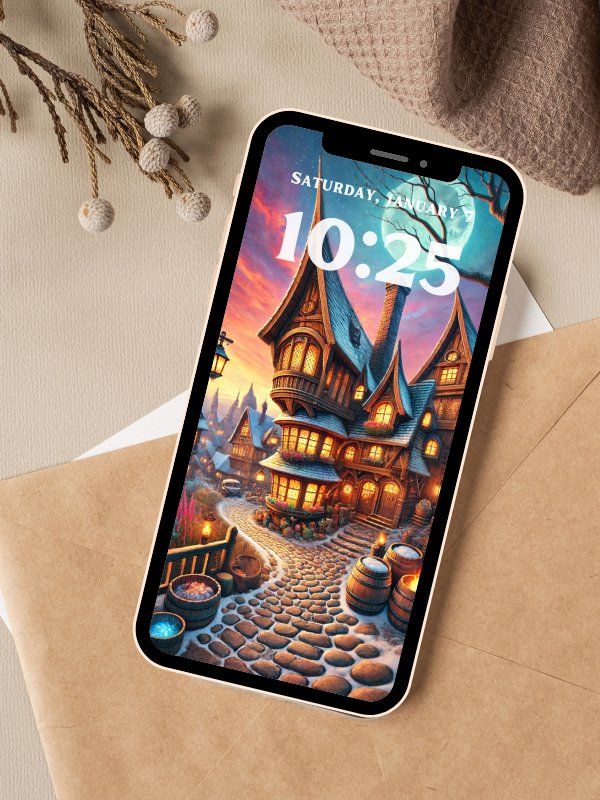 Magical Fantasy Illustration Phone Wallpaper Bundle 4K Quality Bundle for Android and IOS product image (7)