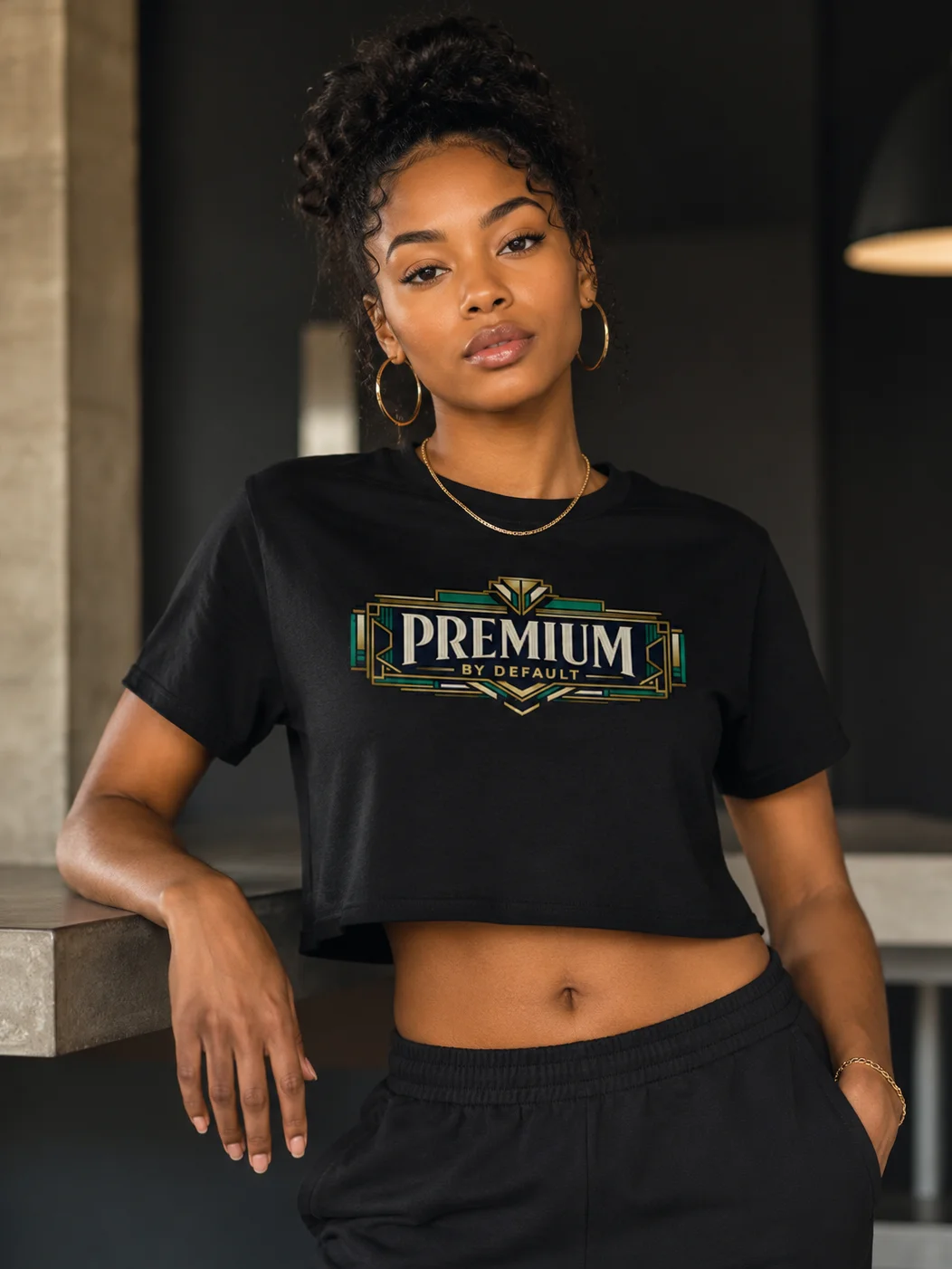 Premium By Default — Crop Tee product image (1)