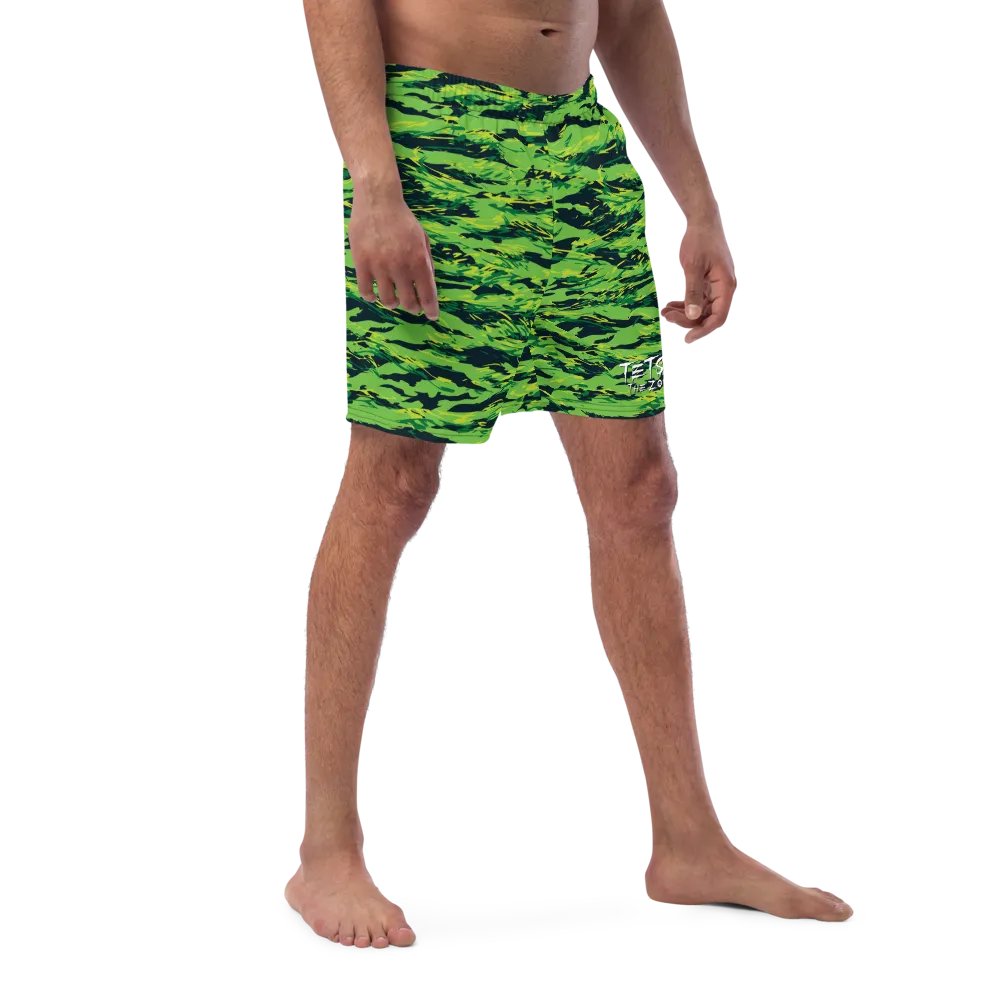 Green Camo Swim Trunks product image (9)
