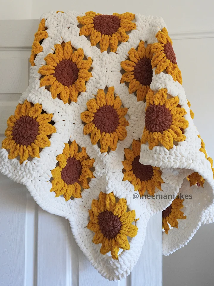 Sunflower Squish Blanket/Rug Pattern product image (2)