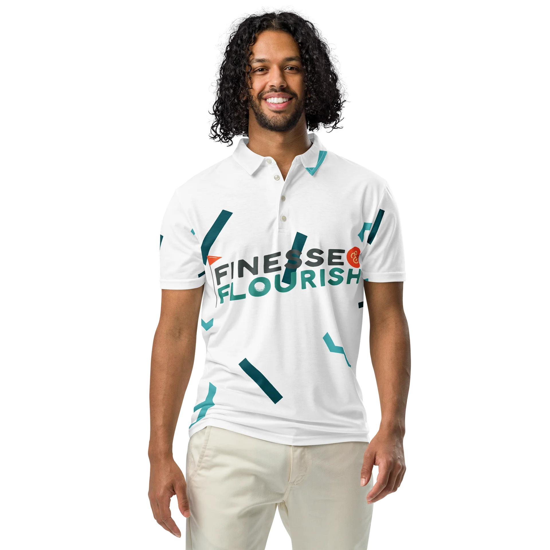 F&F 91 Slim Fit Polo Shirt (WHT) product image (3)