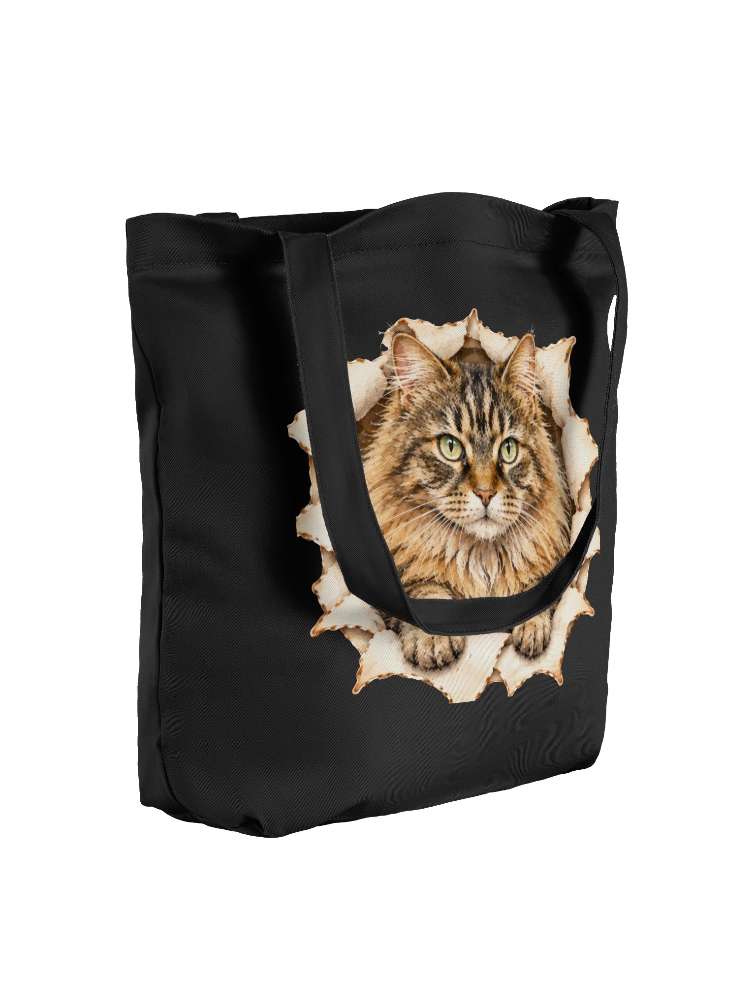 Peekaboo Tabby Cat Front and Back Tote Bag product image (7)