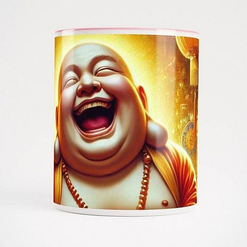 The Epic Laughing Buddha Mug

Featuring the joyful Laughing Buddha surrounded by symbols of abundance like gold coins and tre...