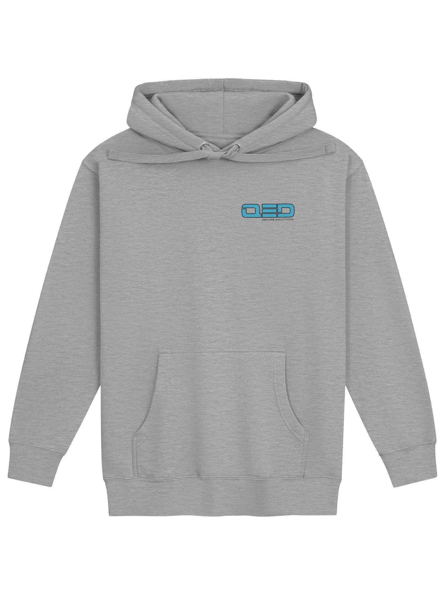 QED Grey Hoodie Small Front Logo w/ Large Shield Logo on Back product image (1)