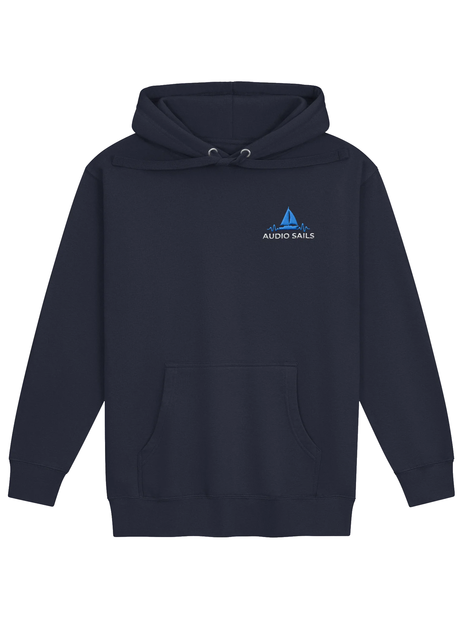 Audio Sails Embroidered Hoodie — Navy product image (1)
