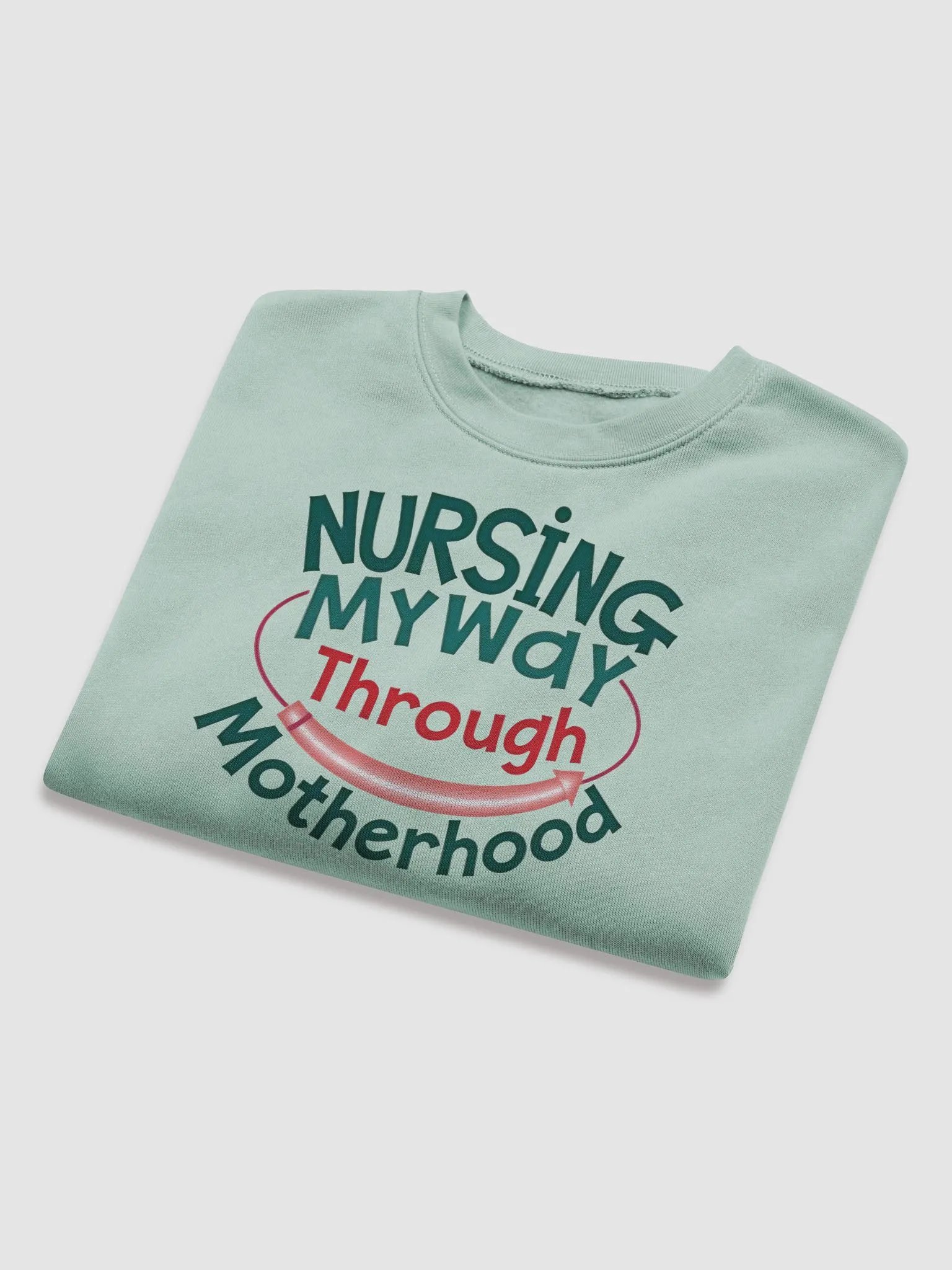 Nursing My Way Through Motherhood Crop Sweatshirt product image (15)