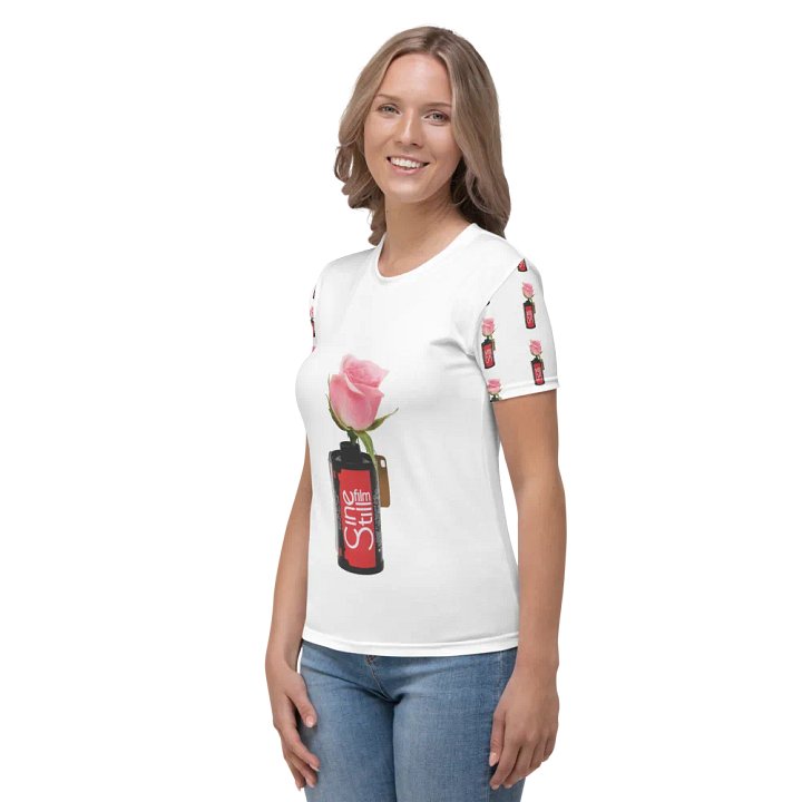 Cinestill Rose Baby Doll T-Shirt (Sleeve Print) product image (2)