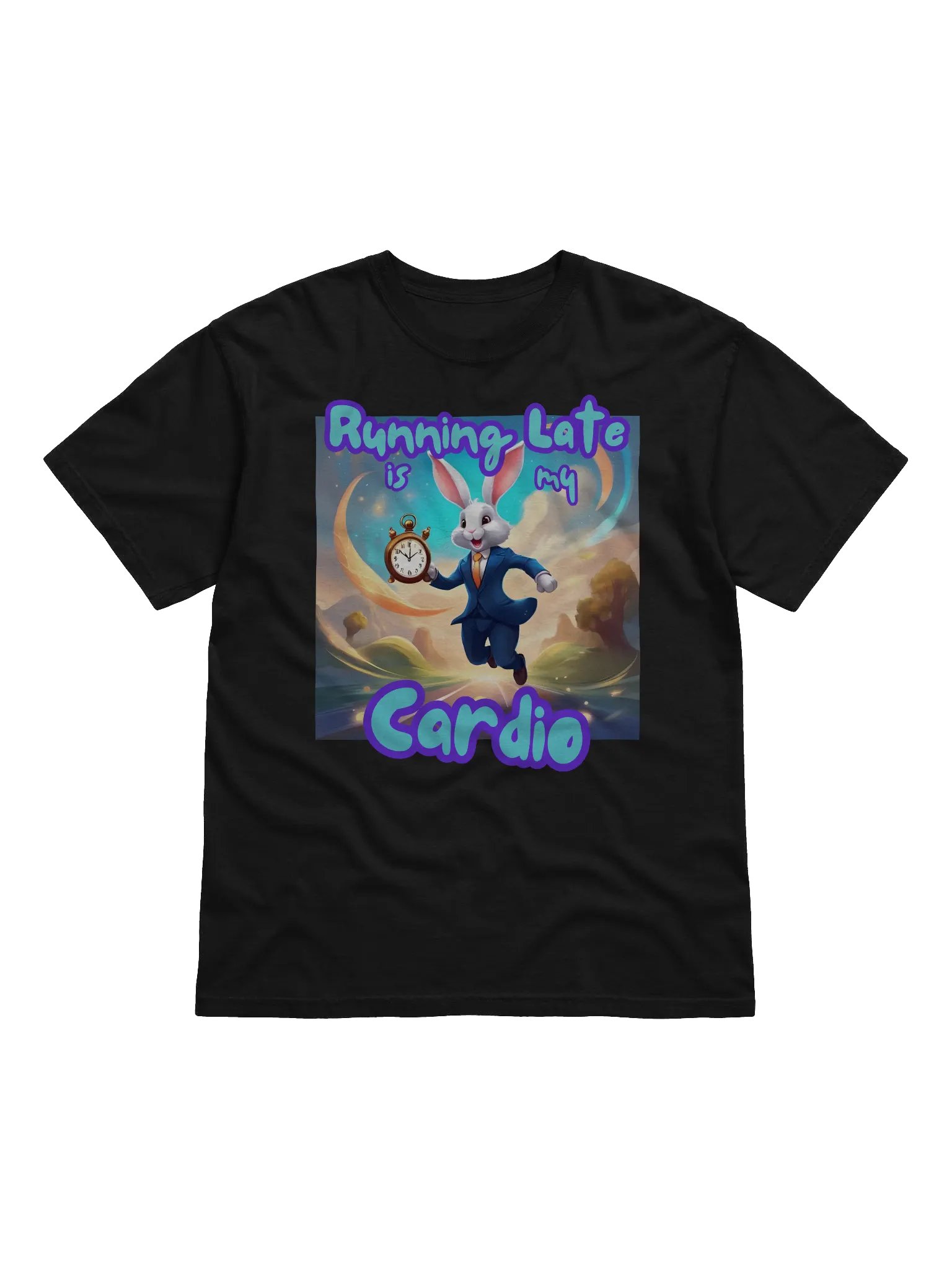 Running Late Rabbit Graphic Tee product image (1)