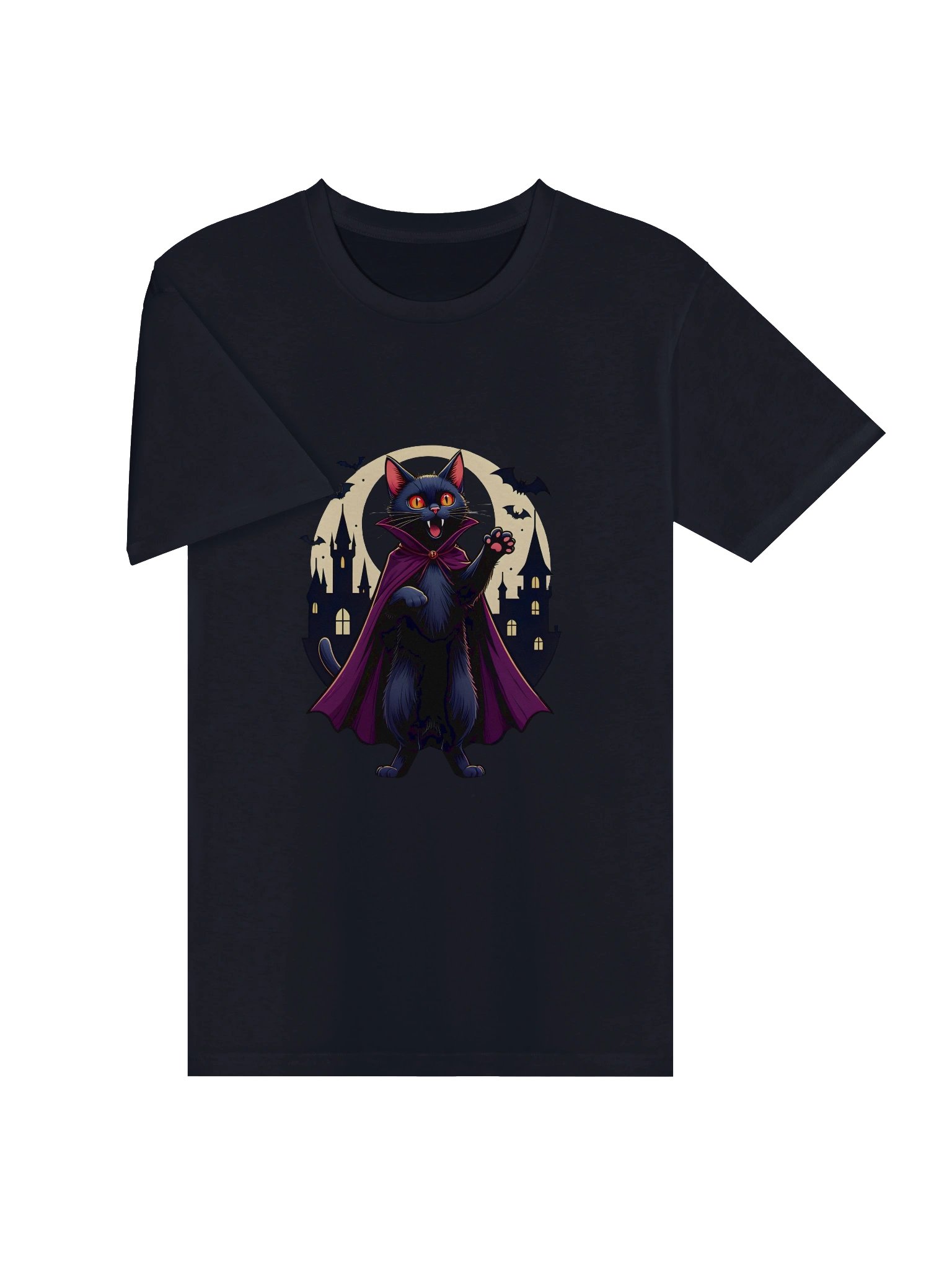Vampire Cat Gothic Unisex T-Shirt product image (9)